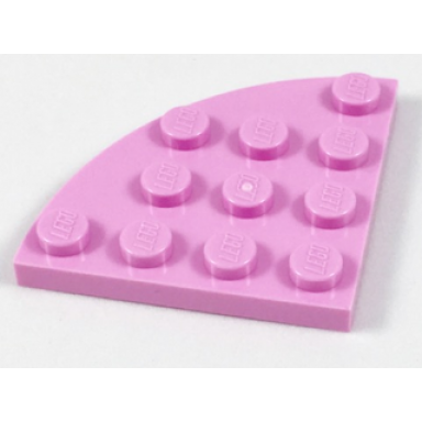 bright pink plate round corner 4 x 4