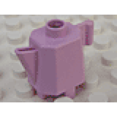 bright pink duplo utensil teapot coffeepot indented base