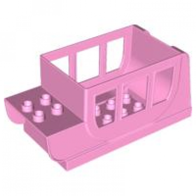 bright pink duplo horse carriage body