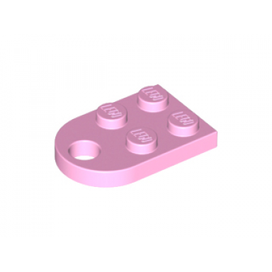 bright pink plate modified 2 x 3 with hole