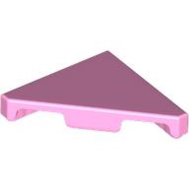bright pink tile modified 2 x 2 triangular