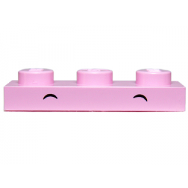 bright pink plate 1 x 3 with 2 small black arcs high pattern unikitty cheerykitty cheery kitty eyebrows