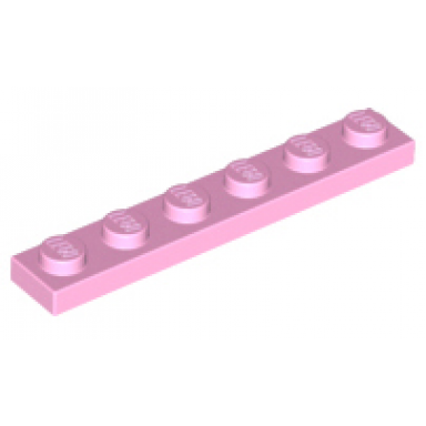 bright pink plate 1 x 6