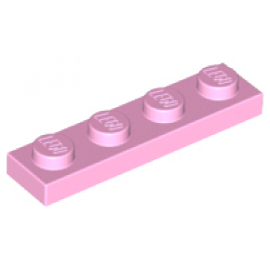 bright pink plate 1 x 4