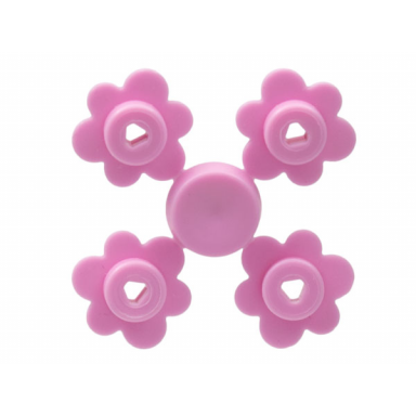 bright pink plant flower small 4 on sprue