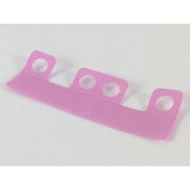 bright pink minifigure skirt cloth with 4 holes length 10mm