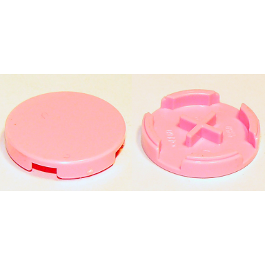 bright pink tile round 2 x 2