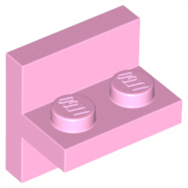 bright pink bracket 2 x 2 - 1 x 2 centered