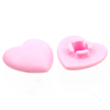 bright pink clikits icon heart 2 x 2 small with pin frosted solid and transparent colors