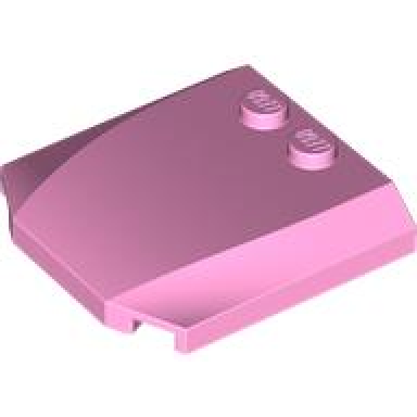 bright pink wedge 4 x 4 x 2 3 triple curved