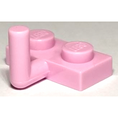 bright pink plate modified 1 x 2 with bar arm up horizontal arm 6mm