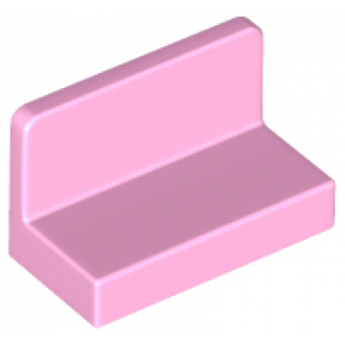 bright pink panel 1 x 2 x 1 with rounded corners