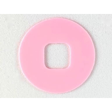 bright pink clikits icon accent rubber circle 2 5 8 x 2 5 8
