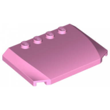 bright pink wedge 4 x 6 x 2 3 triple curved
