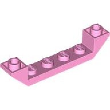bright pink slope inverted 45 6 x 1 double with 1 x 4 cutout