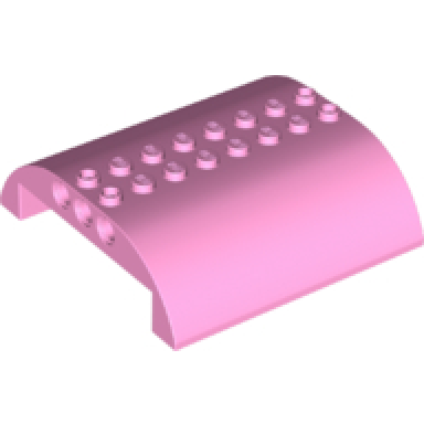 bright pink slope curved 8 x 8 x 2 double
