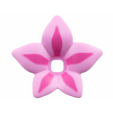 bright pink clikits icon accent plastic flower 6 x 6 x 2 3 with dark pink highlights pattern