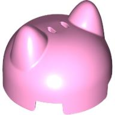 bright pink brick round 2 x 2 x 1 1 3 dome top with cat ears
