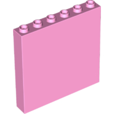 bright pink panel 1 x 6 x 5
