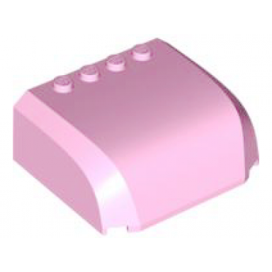 bright pink windscreen 5 x 6 x 2 curved top canopy with 4 studs
