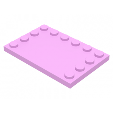 bright pink tile modified 4 x 6 with studs on edges