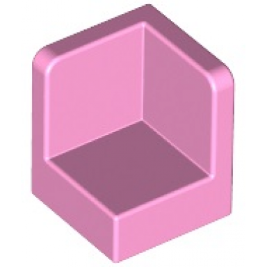 bright pink panel 1 x 1 x 1 corner