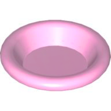 bright pink minifigure utensil dish 3 x 3