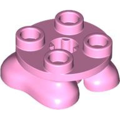 bright pink legs with plate round 2 x 2 and axle hole - 2 feet