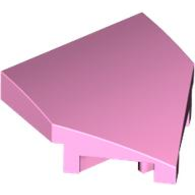 bright pink wedge 2 x 2 x 2 3 pointed
