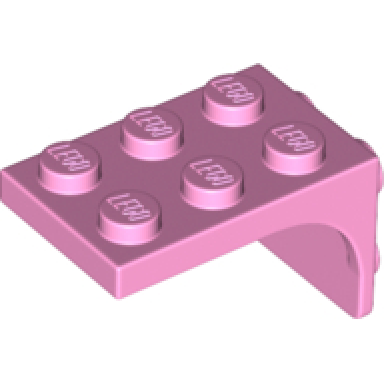 bright pink bracket 3 x 2 - 2 x 2