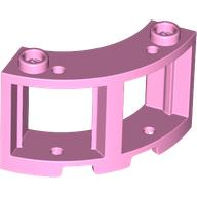 bright pink window 3 x 3 x 2 round corner