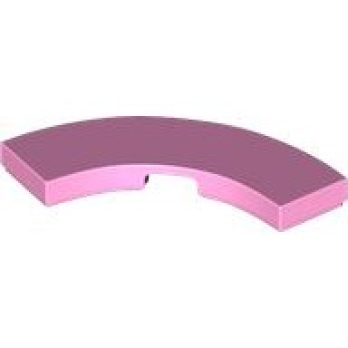 bright pink tile round corner 3 x 3 macaroni