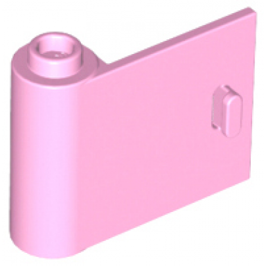 bright pink door 1 x 3 x 2 left - open between top and bottom hinge