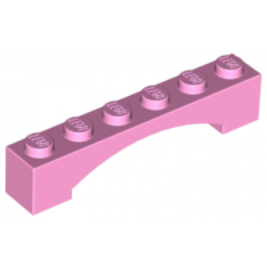 bright pink arch 1 x 6 raised arch