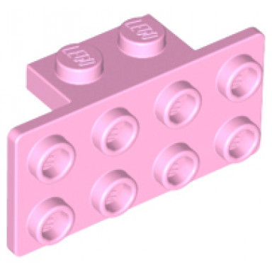 bright pink bracket 1 x 2 - 2 x 4