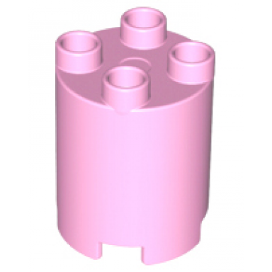 bright pink duplo brick round 2 x 2 x 2