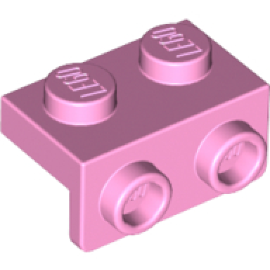 bright pink bracket 1 x 2 - 1 x 2