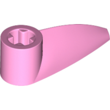 bright pink bionicle 1 x 3 tooth with axle hole bohrok eye