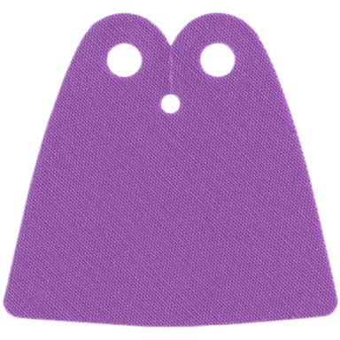 medium lavender mini doll cape cloth standard - traditional starched fabric - 3.25cm height