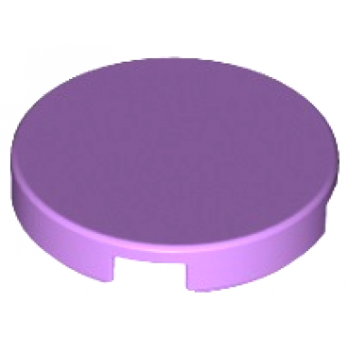medium lavender tile round 2 x 2 with bottom stud holder