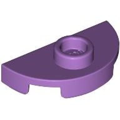 medium lavender plate round 1 x 2 half with 1 stud jumper