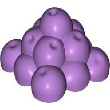 medium lavender duplo fruit pyramid - round bottom tube