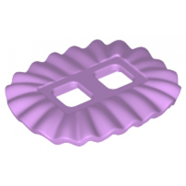 medium lavender minifigure skirt plastic ruffled ballerina tutu