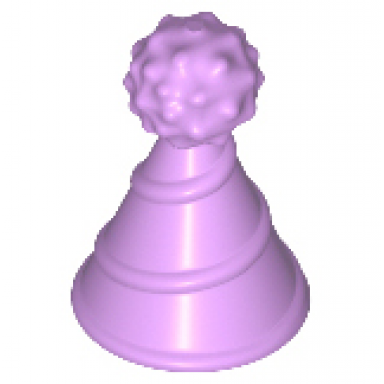 medium lavender minifigure hat with small pin party hat