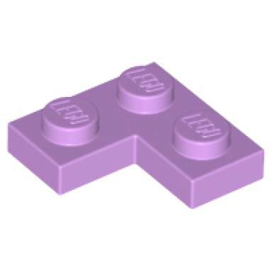 medium lavender plate 2 x 2 corner