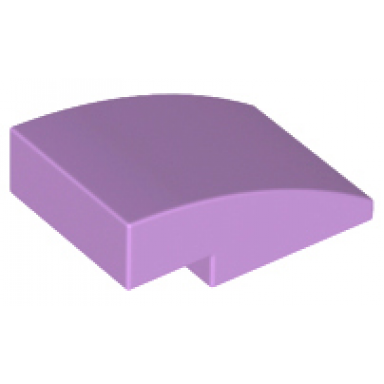medium lavender slope curved 3 x 2