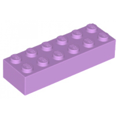 medium lavender brick 2 x 6