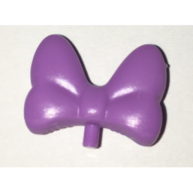 medium lavender minifigure bow large with small pin