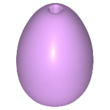 medium lavender egg with small pin hole