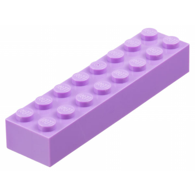 medium lavender brick 2 x 8